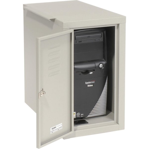 Global Industrial Computer Cabinet Side Car, Gray, 12W x 22-1/2D x 21-1/2H 253700GY